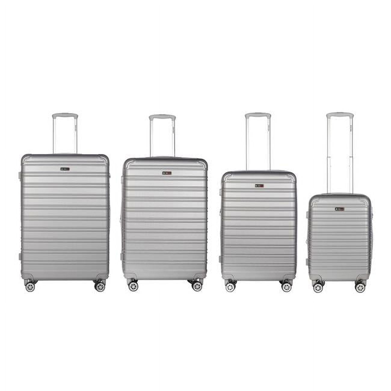 Picture of America&apos;s Travel Merchandise KING-GRAY-0563 King Collection 4pc Silver luggage Set(20/26/28/30&apos;)
