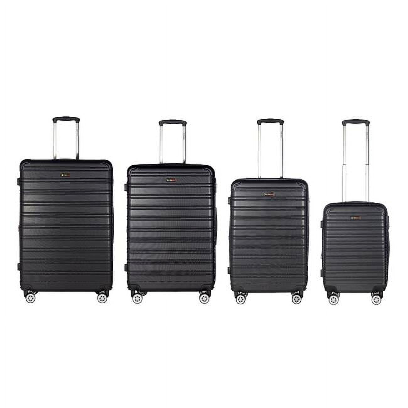 Picture of America&apos;s Travel Merchandise KING-BLK-0558 King Collection 4pc Black luggage Set(20/26/28/30&apos;)