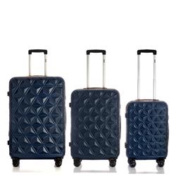 Picture of America&apos;s Travel Merchandise 2218-B Cosmos Collection Navy Blue Luggage 3 Piece Set (21/25/29&apos;)