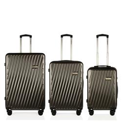 Picture of America&apos;s Travel Merchandise FH1026-BLK Denisse Collection Black luggage set (21/25/29&apos;)