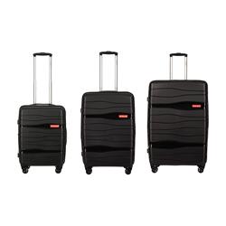 Picture of America&apos;s Travel Merchandise ALBER-BKSET-0654 Albert Black 3 pieces luggage set