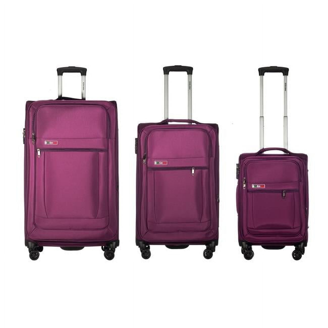 Picture of America&apos;s Travel Merchandise LUCA-P-0588 Luca Collection Purple luggage Set 3pc(20/26/30&apos;)