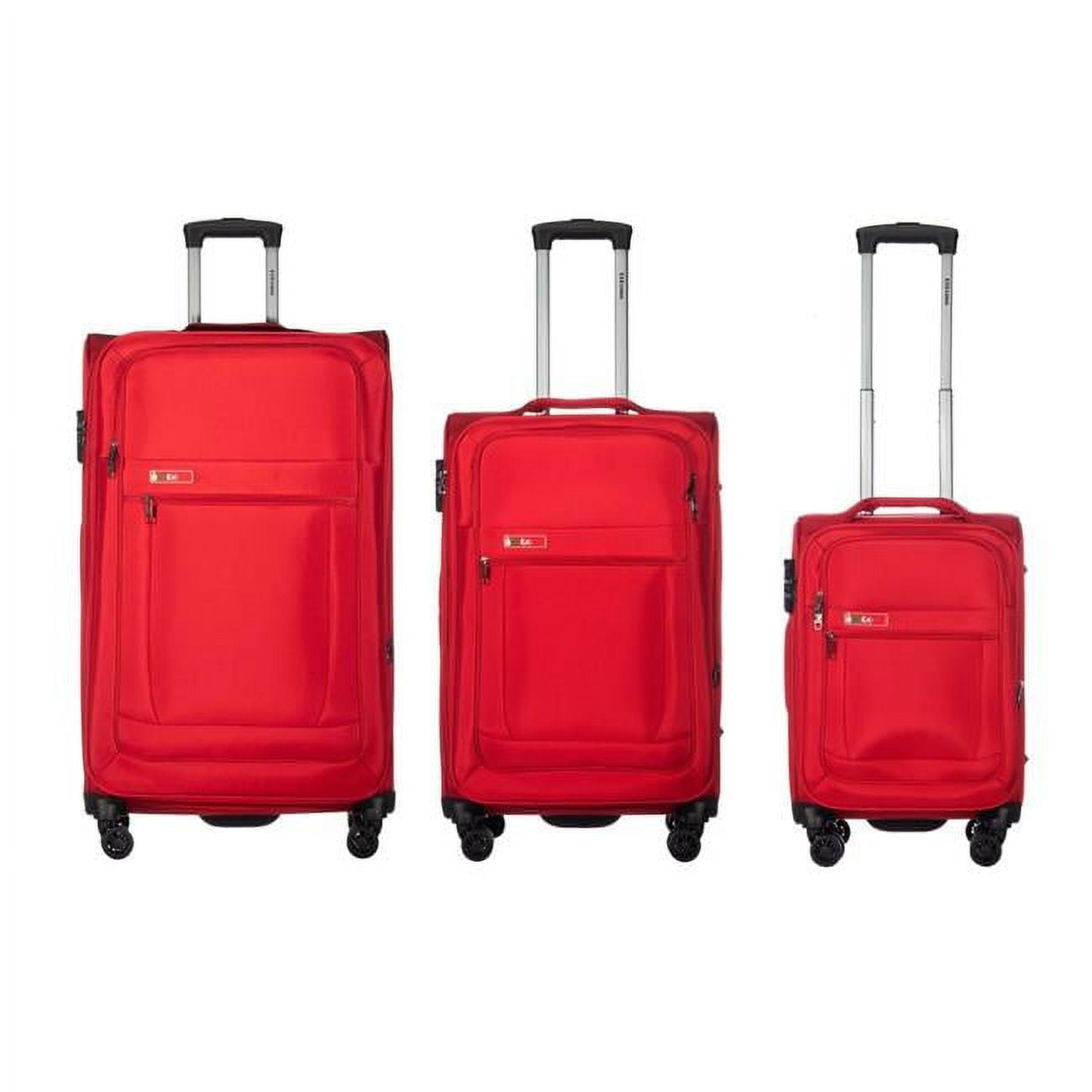 Picture of America&apos;s Travel Merchandise LUCA-RED-0593 Luca Collection Red luggage Set 3pc(20/26/30&apos;)