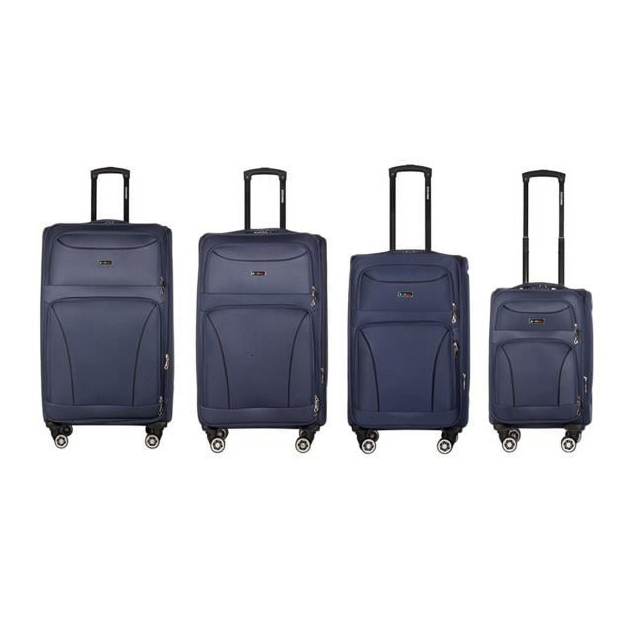 Picture of America&apos;s Travel Merchandise VICTORI-B-0623 Victoria Collection Blue Luggage Set(20/26/28/30&apos;)