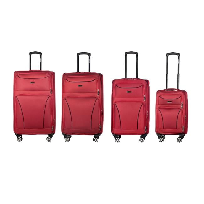 Picture of America&apos;s Travel Merchandise VICTORI-R-0633 Victoria Collection Red Luggage Set(20/26/28/30&apos;)