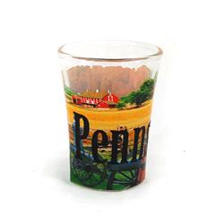 Picture of Americaware SGPEN01 Pennsylvania Full Color Etched  Shot Glass