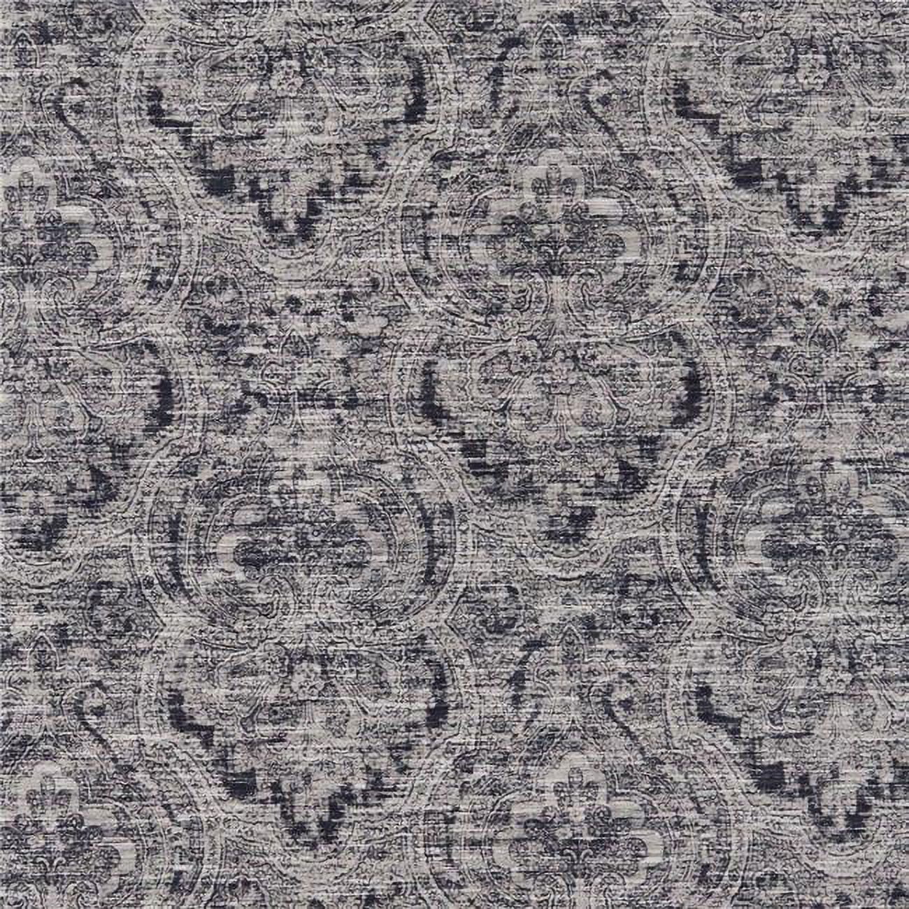 Picture of American Silk 22512 54 in. Heirloom Plain & Texture Design Silk Fabric Cloth&#44; Paisley Graphite