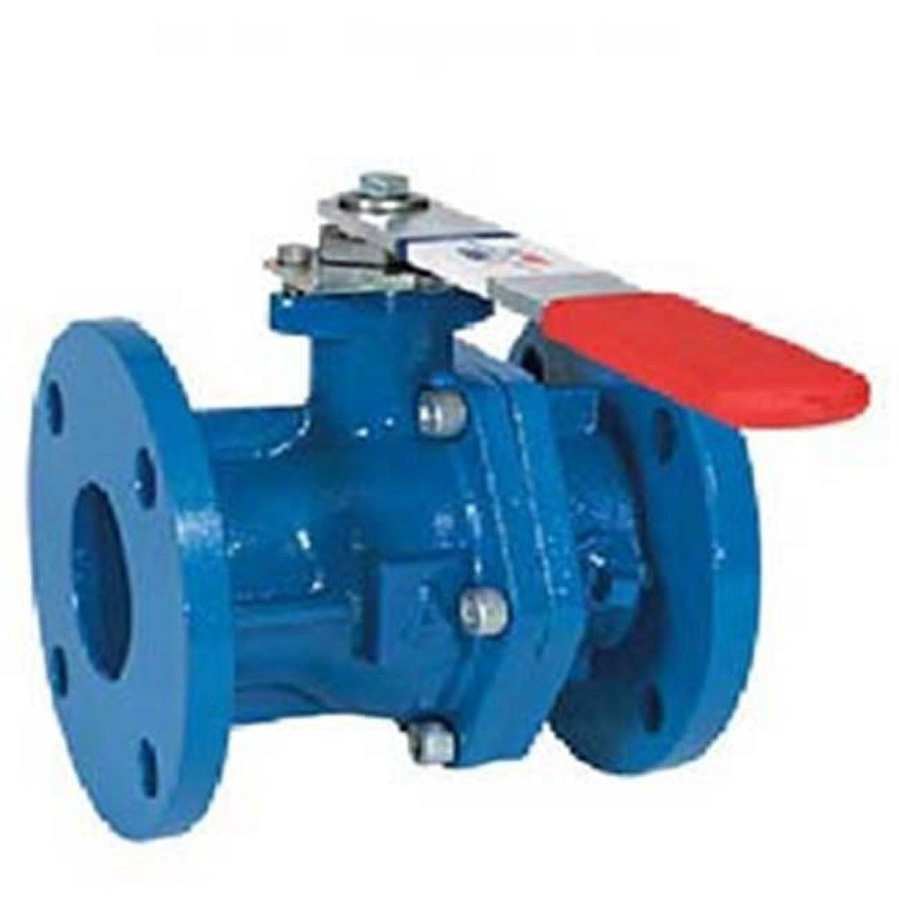 Picture of American Valve 3700 4 4 in. Cast Iron Flanged Ball Valve
