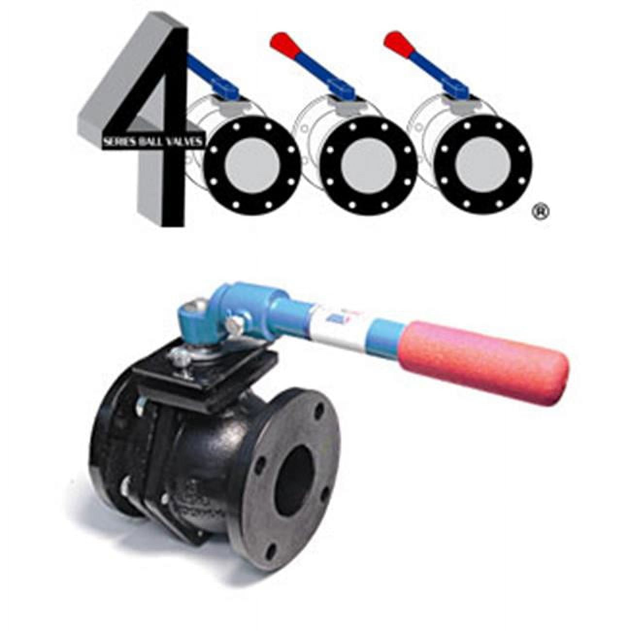 Picture of American Valve 4000 1 1 in. Cast Iron Flanged Ball Valve