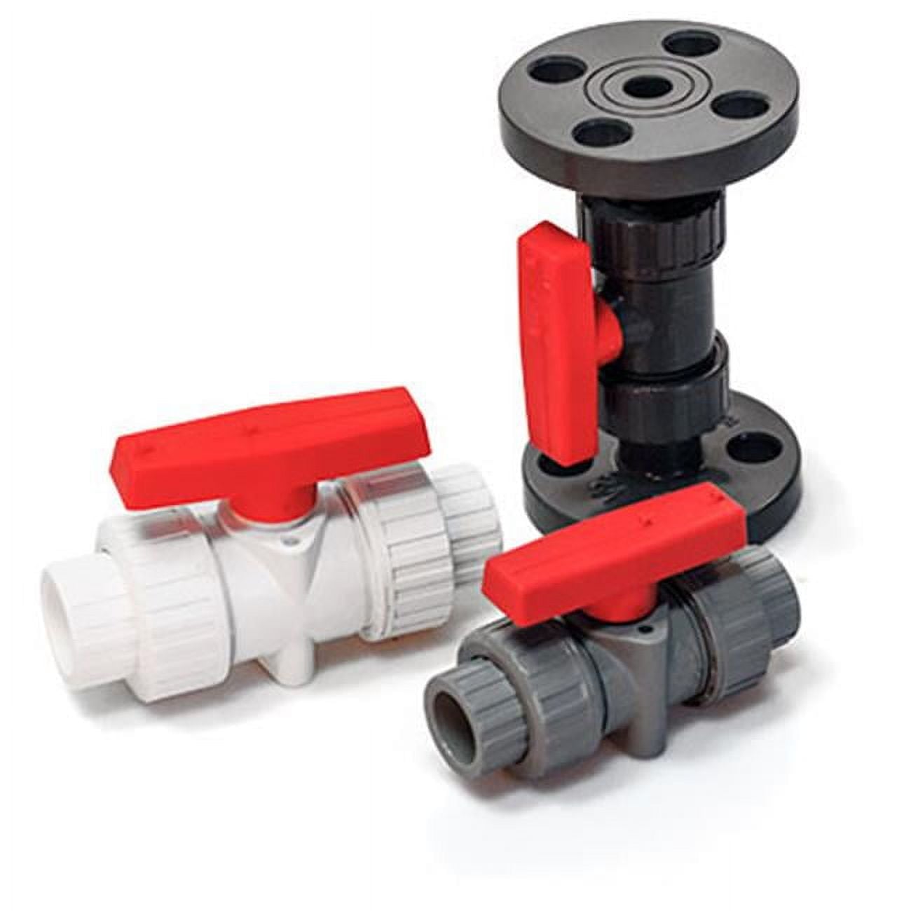 P200U 2 1-2 2.5 in. PVC True Union Ball Valves with Schedule 80