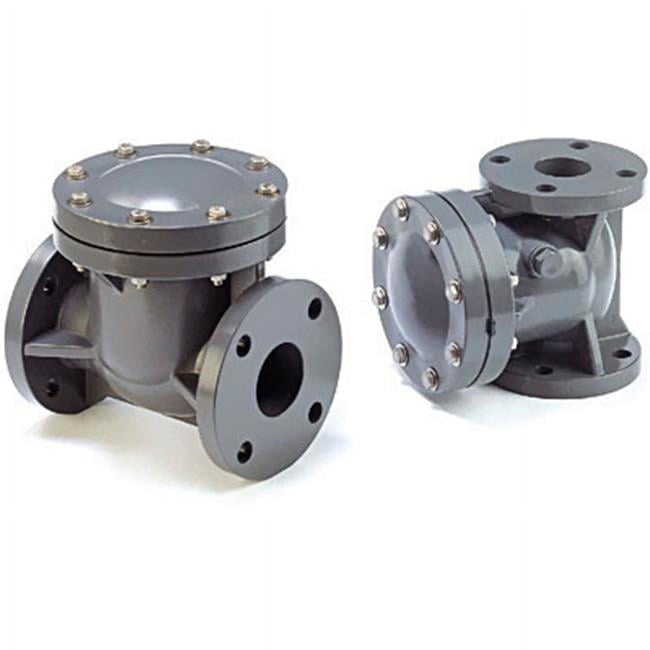P440F 2 PVC Flanged Swing Check Valve - Schedule 80