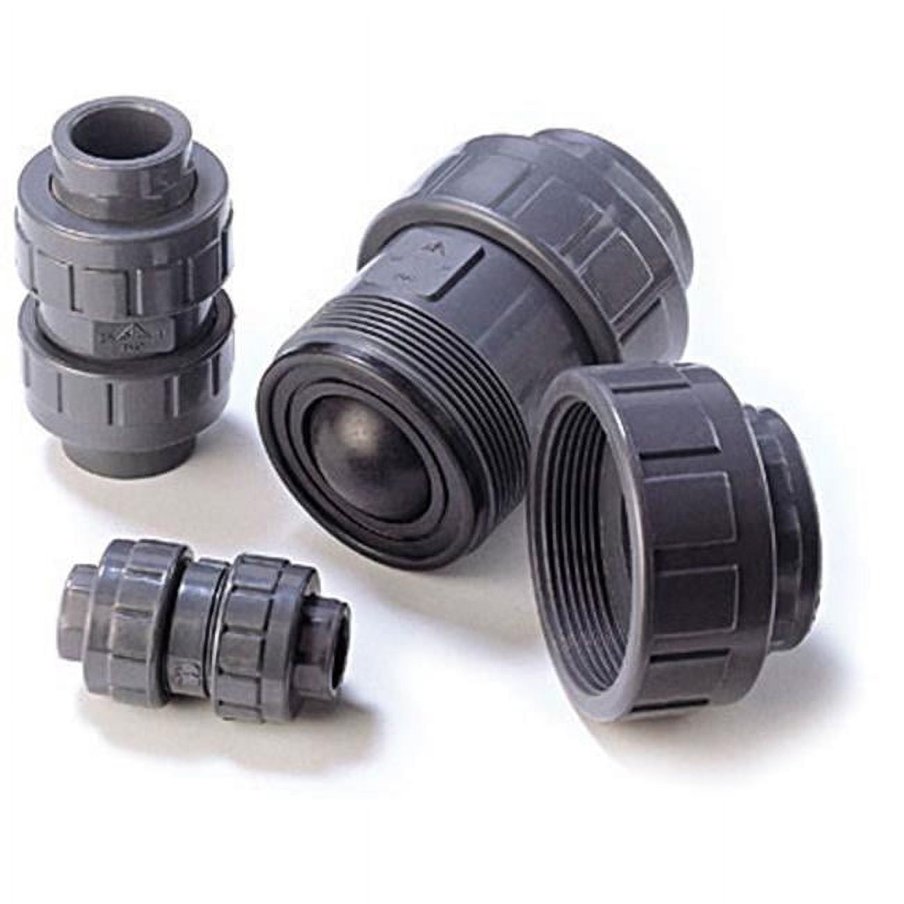 P460U 1 1-2 1.5 in. PVC True Union Ball Check Valve - Schedule 80