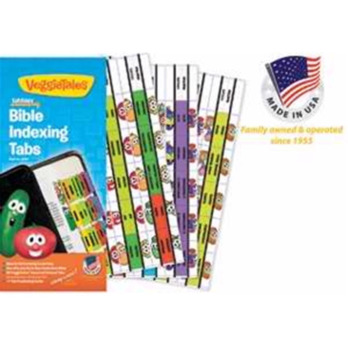 Bible Tab-Veggie Tale O & N Testament-Assorted Colors