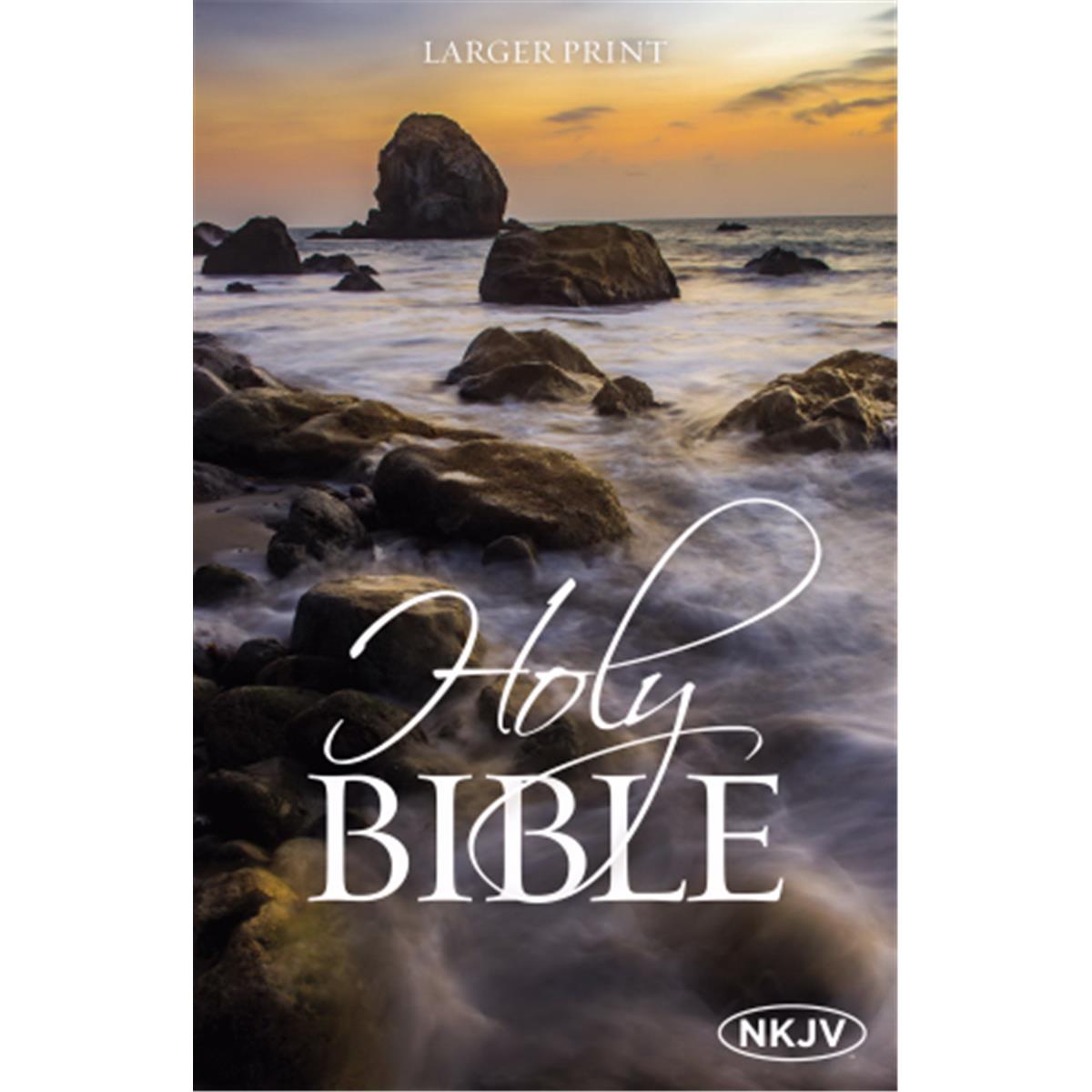 NKJV Larger Print Bible-Softcover by