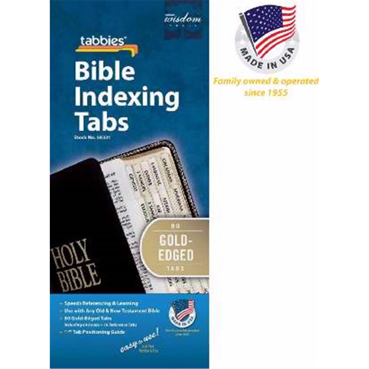 Bible Tab-Standard O & N Testament-Gold