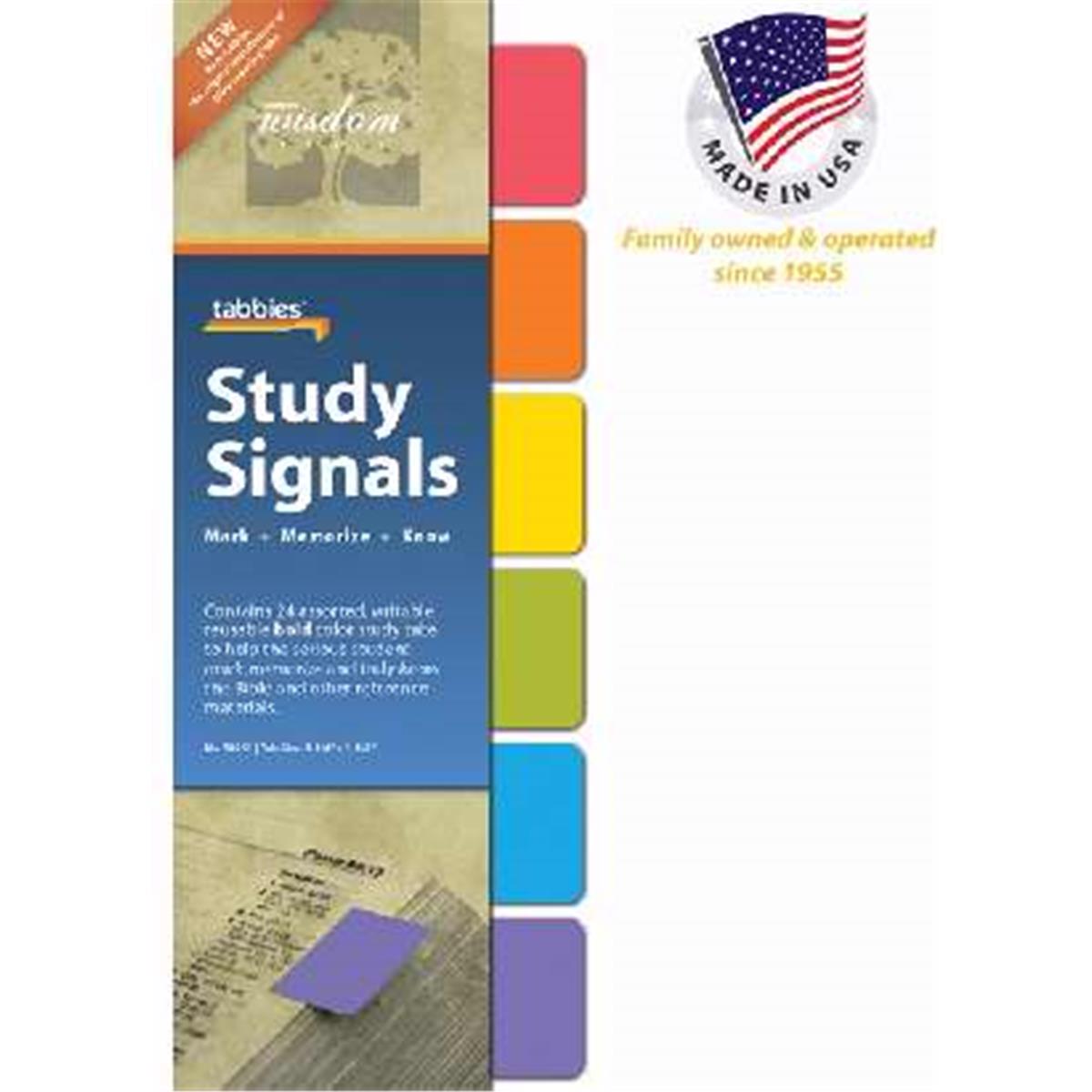 058251 Bible Tab-Study Signals-Bold Colors