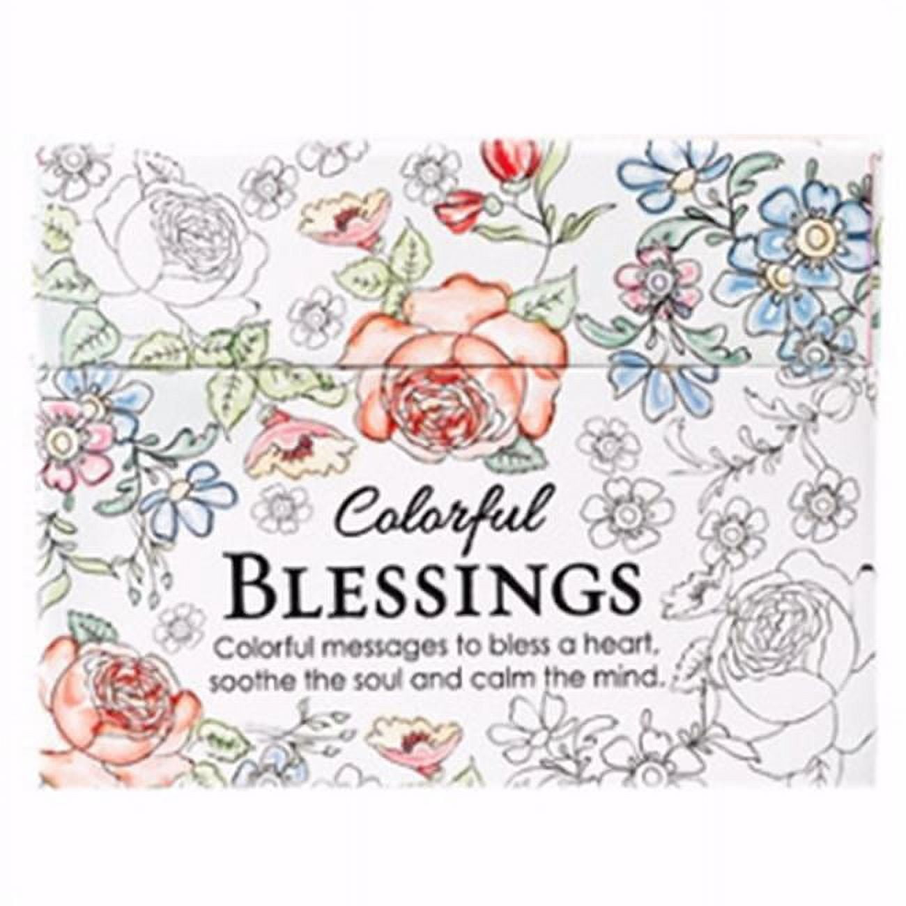 Picture of Christian Art Gifts 086849 Colorful Blessings Adult Coloring Cards - Box of 44
