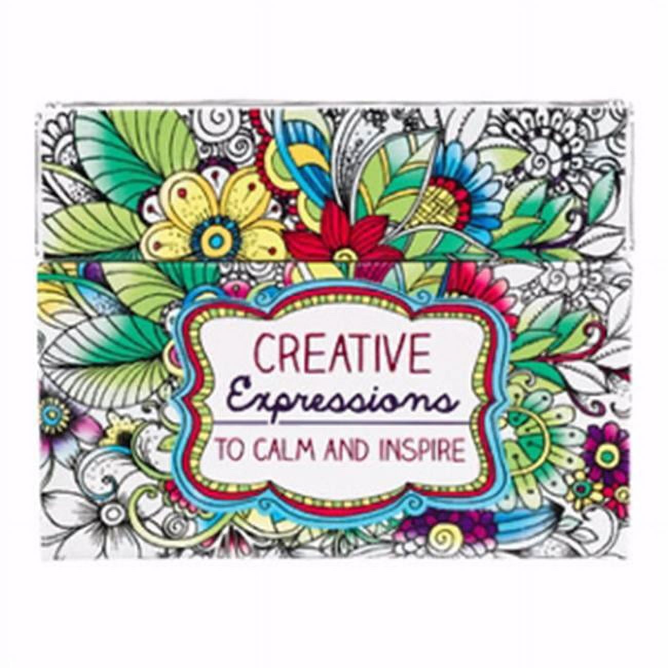 Picture of Christian Art Gifts 086848 Creative Expressions Adult Coloring Cards - Box of 44