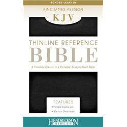 105141 KJV Thinline Reference Bible - Black Bonded Leather by Hendrickson -  Hendrickson Publishers