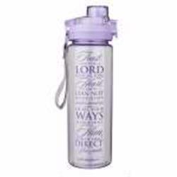 Picture of Christian Art Gifts 360722 Water Bottle-Trust in The Lord-Purple