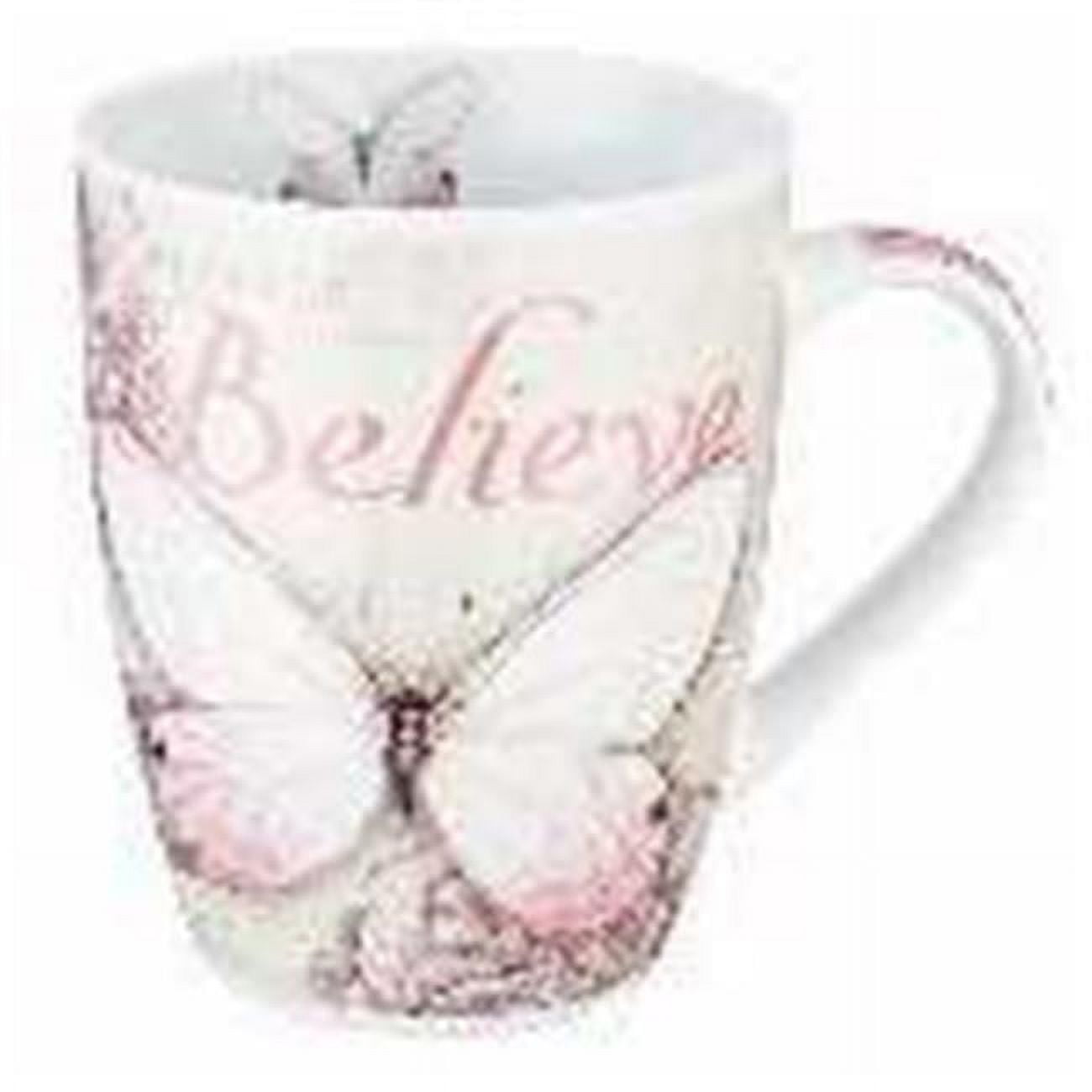 Picture of Christian Art Gifts 361187 Mug-Butterfly Blessings & Believe with Gift Box