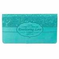 Picture of Christian Art Gifts 367906 Checkbook Cover-Everlasting Love-Turquoise