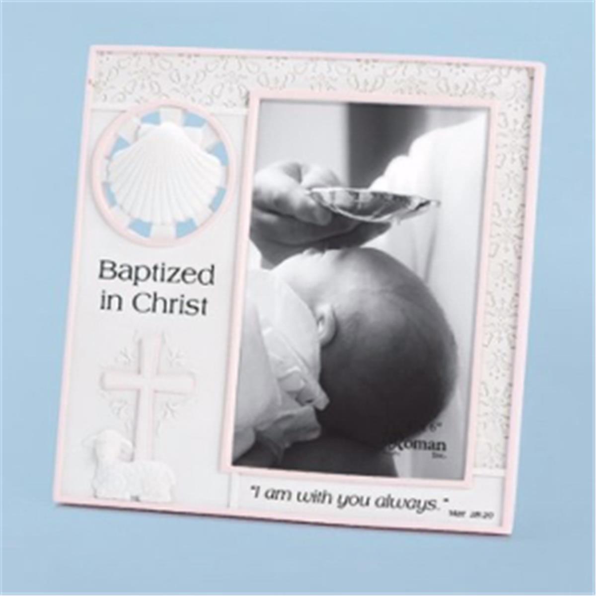 Picture of Roman 202959 Photo Frame-Baptism-Girl - 7.25 in.