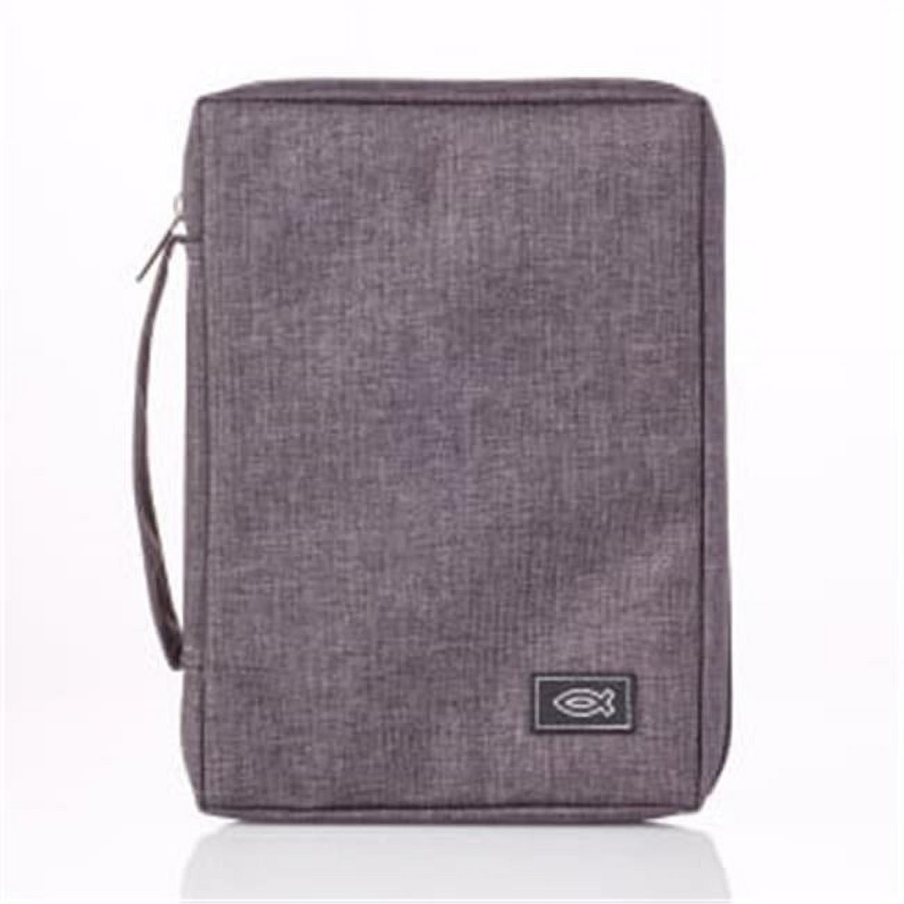 Bible Cover-Value-Fish-Medium-Gray