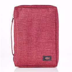 Bible Cover-Value-Fish - Large, Burgundy