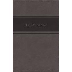 KJV Deluxe Gift Bible - Comfort Print-Gray Leathersoft