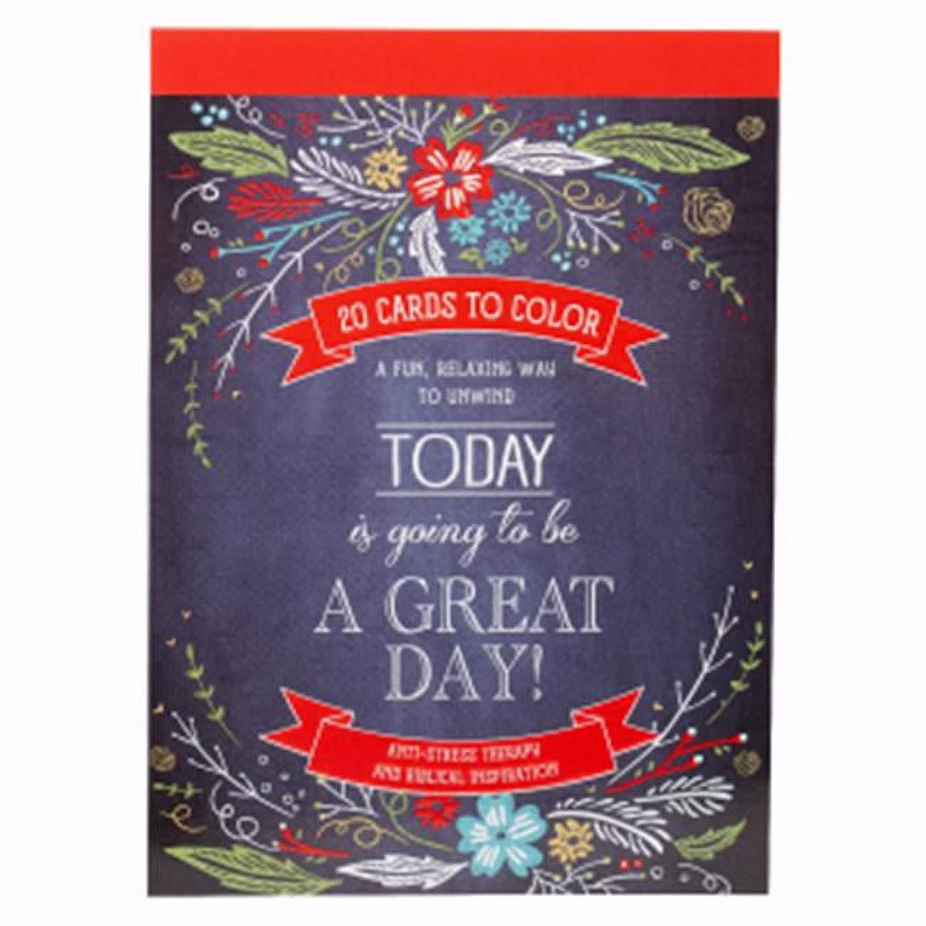 Picture of Christian Art Gifts 186028 Today Is Going to Be A Great Day - Coloring Postcards