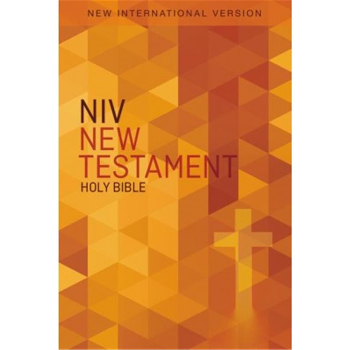 Picture of Zondervan 71889 NIV Outreach New Testament - Orange Cross Softcover