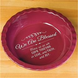 Picture of Cathedral Art-DBA Abbey Gift 95209 Pie Plate Deep We Are Blessed