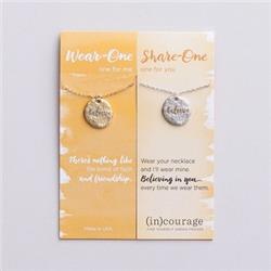 Picture of Dayspring Cards 175659 18 in. Necklace Set-Wear One-Share One-Believe
