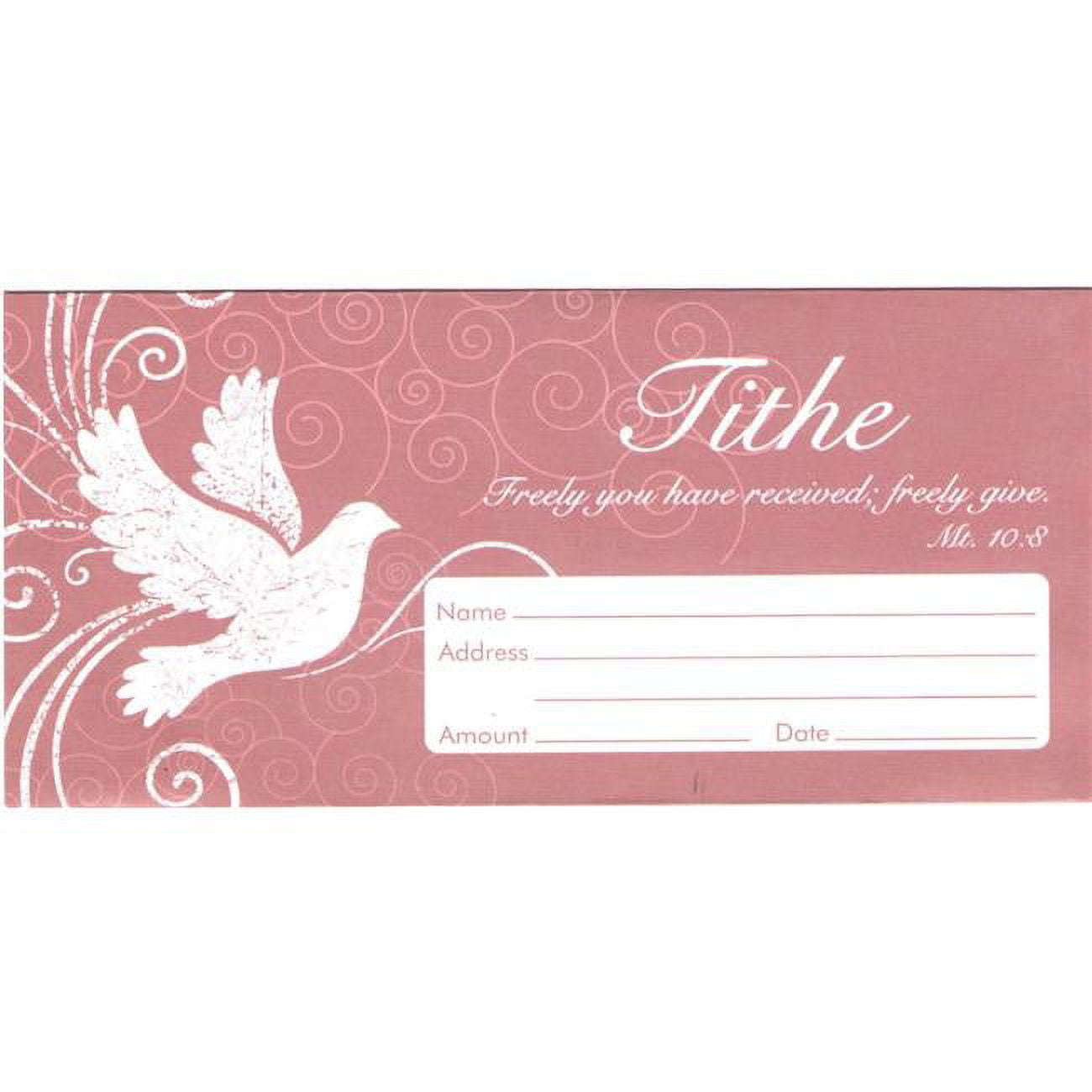 Offering Envelope Tithe with Dove - Pack of 100