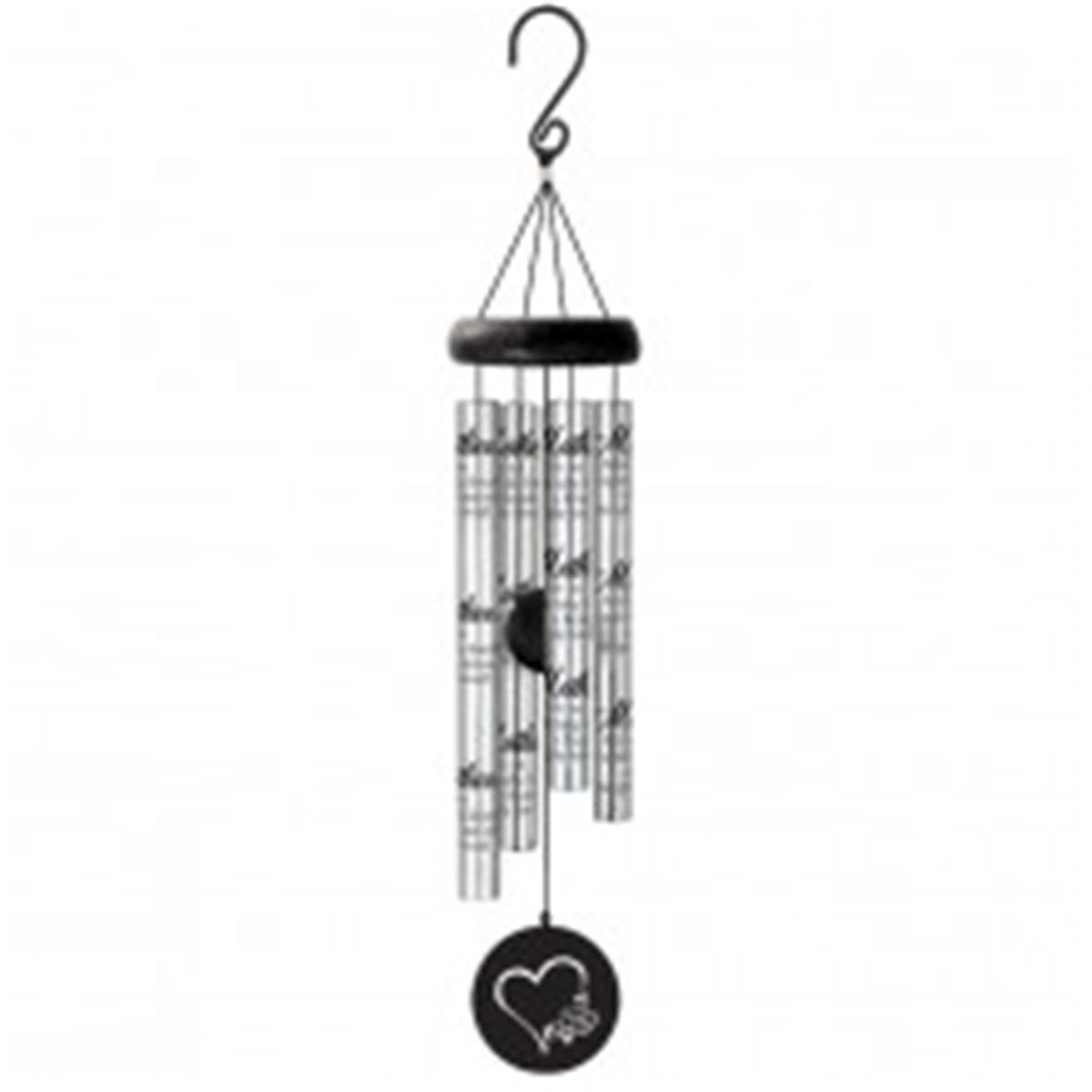 21 in. Sonnet Mother Wind Chime, Silver