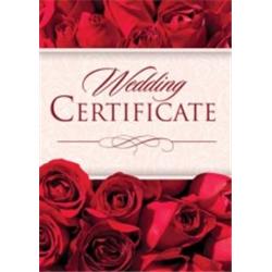 Picture of Warner Press 180417 Wedding Certificate - 1 Thessalonians 3-12&#44; Pack of 6