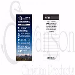 10 Commandments Bookmark, Pack of 25