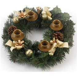 Vermont Christmas 18990X Advent Wreath - Traditional Pine Cone - 11 in.