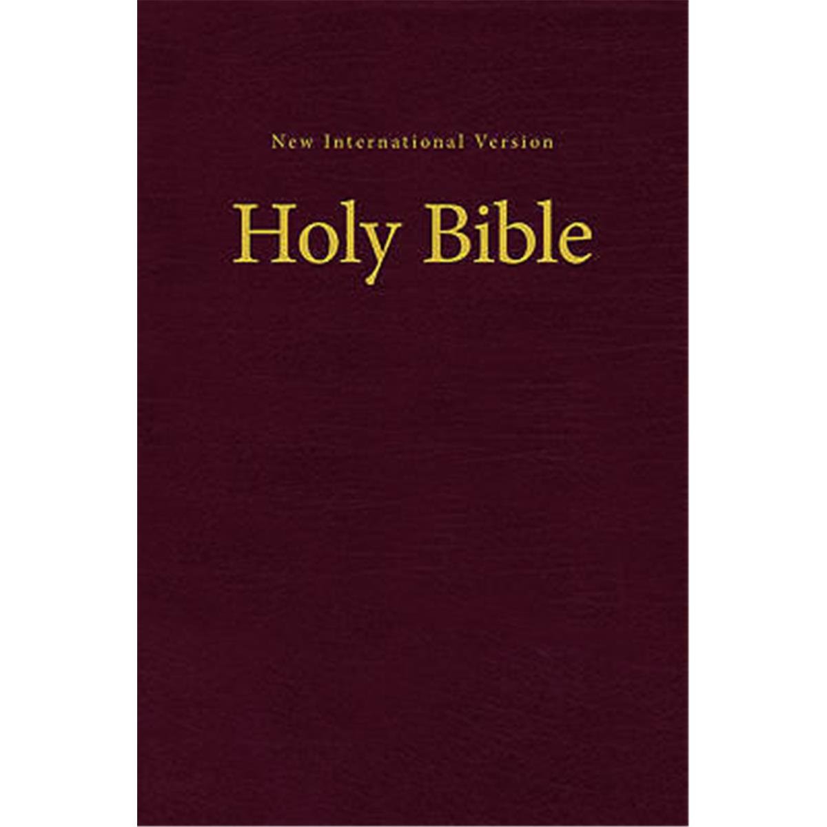 Picture of Zondervan 071901 Niv Value Pew & Worship Bible - Burgundy Hardcover