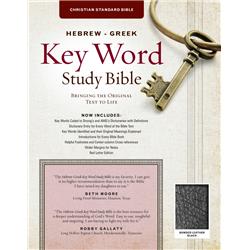 Picture of AMG Publishers 173206 CSB Hebrew-Greek Key Word Study Bible-Black Bonded Leather - Feb
