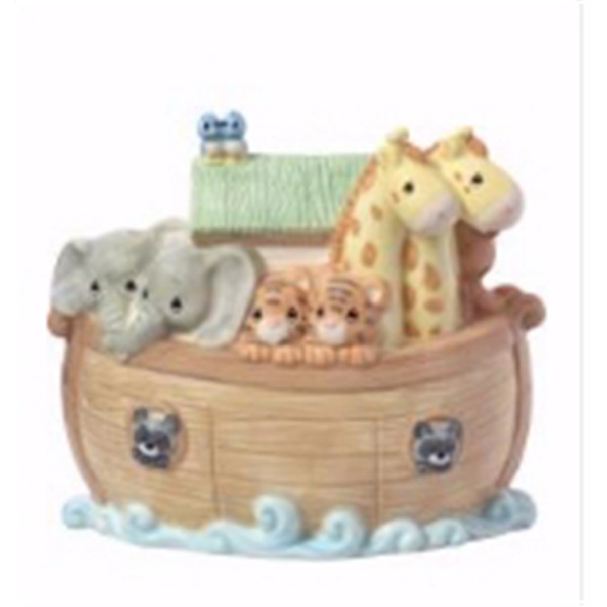 Picture of Precious Moments 190436 Noahs Ark Piggy Bank - 5.5 in.