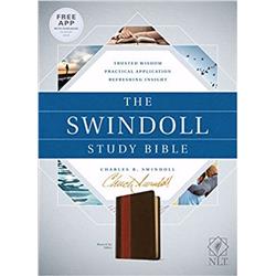 15571X NLT2 Swindoll Study Bible - Brown & Tan TuTone by Swindoll Charles -  Tyndale House Publishers