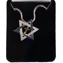 Necklace - Star of David with Cross Inside