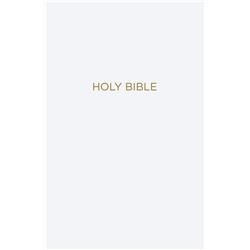 NKJV Gift & Award Bible Comfort Print - White Leatherflex