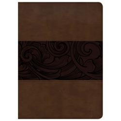 100061 CSB Study Bible-Mahogany Leather Touch Book -  Holman Bible Publishers