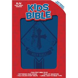 KJV Kids Bible-Royal Blue Leather Touch Book - Royal Blue