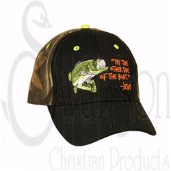 Fisher of Mens Cap -Black & Camo