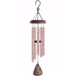 Picture of Carson Home Accents 181428 Wind Chime - Sonnet-Amazing Grace-Rose Gold - 30 in.