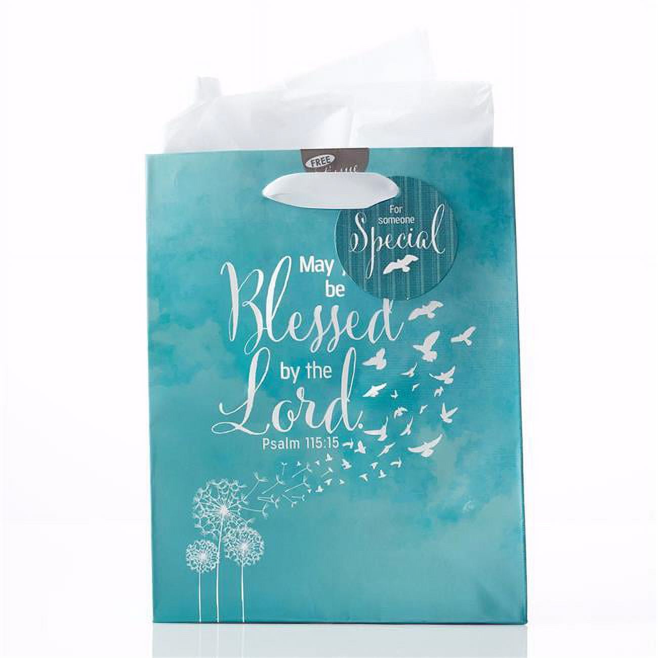 Picture of Christian Art Gifts 189318 Gift Bag - May You Be Blessed with Tag & Tissue - Medium